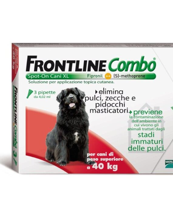 CANE TG.XL >40KG. COMBO SPOT-ON  3 PIP FRONTLINE