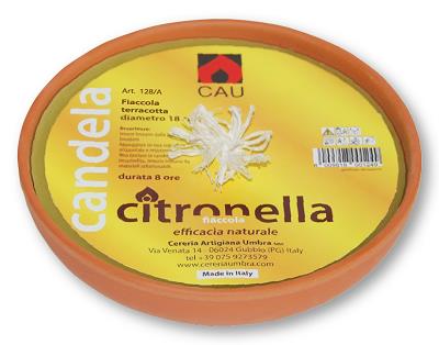 FIACCOLA TERRACOTTA  CITRONELLA D. CM 18  CERERIA UMBRA