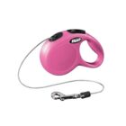 GUINZAGLIO S CORDA 5 MT ROSA FLEXI