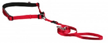 CINTURA IN VITA CON GUINZAGLIO ROSSO TRIXIE