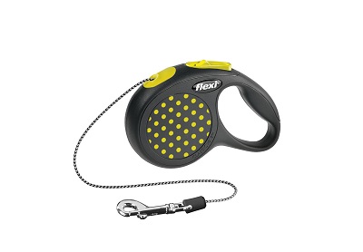 GUINZAGLIO GIALLO XS M 3 CORDA FLEXI