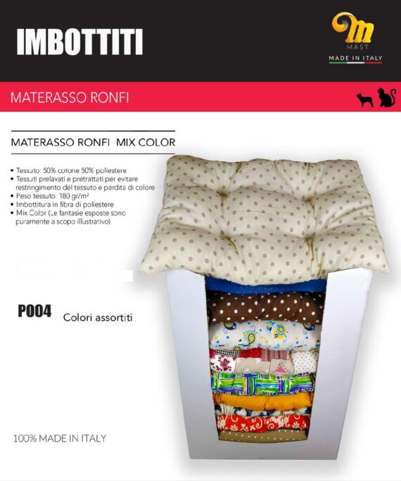 CUSCINO ronfi cm 55x90 colori assortiti