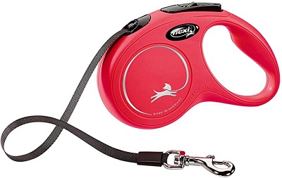 GUINZAGLIO S FETTUCCIA 5 MT ROSSO FLEXI