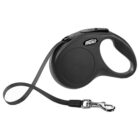 GUINZAGLIO L FETTUCCIA 5 MT NERO FLEXI